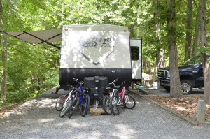 small travel trailer with slide