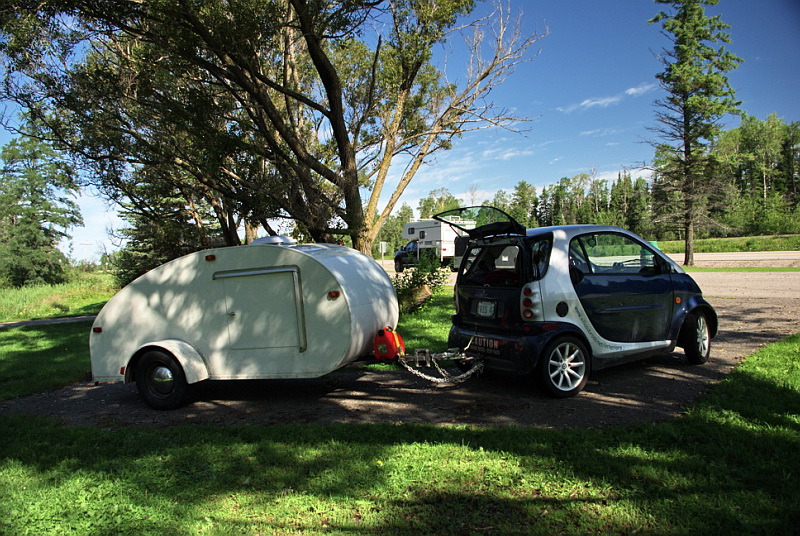 teardrop trailer hitched